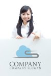 画像3: S・雲・上昇・移動アルファベットロゴ・マークデザイン760 (3)