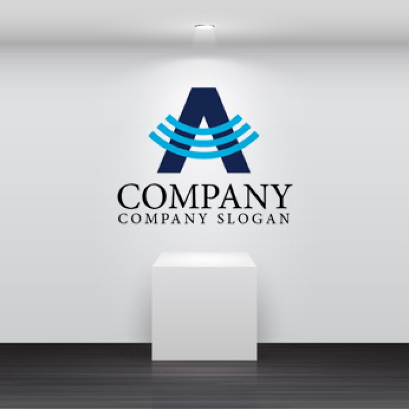 画像2: A・回転・輪・電波アルファベットロゴ・マークデザイン762 (2)