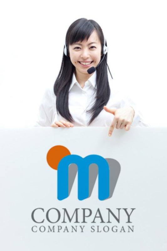 画像3: m・太陽・影・アルファベットロゴ・マークデザイン776 (3)