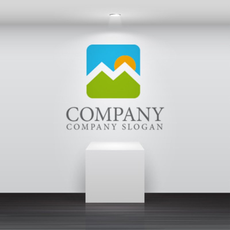 画像2: M・空・太陽・山アルファベットロゴ・マークデザイン778 (2)