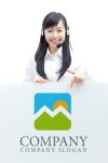 画像3: M・空・太陽・山アルファベットロゴ・マークデザイン778 (3)