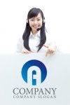 画像3: A・丸・上昇・地球・アルファベットロゴ・マークデザイン794 (3)