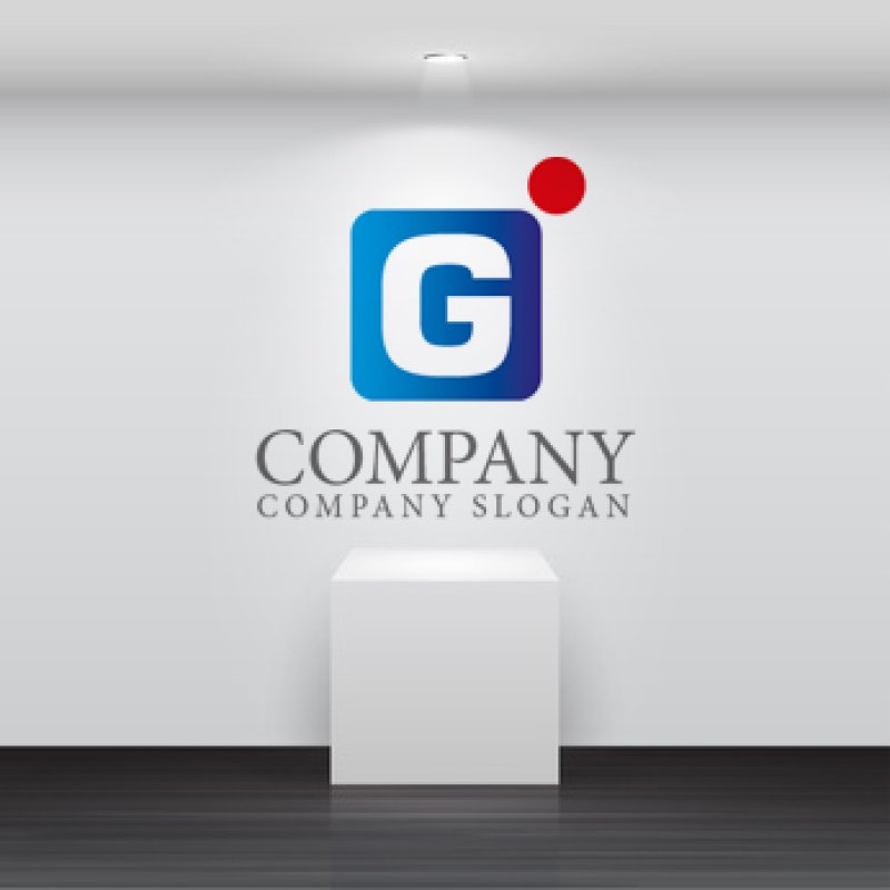 ロゴ販売サンプルです。G・人・上昇・点・丸・アルファベット