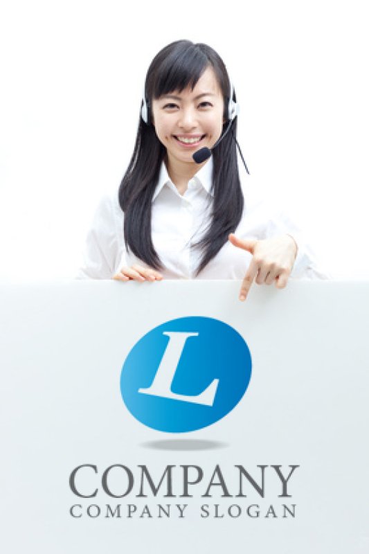 画像3: L・楕円・グラデーション・影・アルファベットロゴ・マークデザイン833 (3)