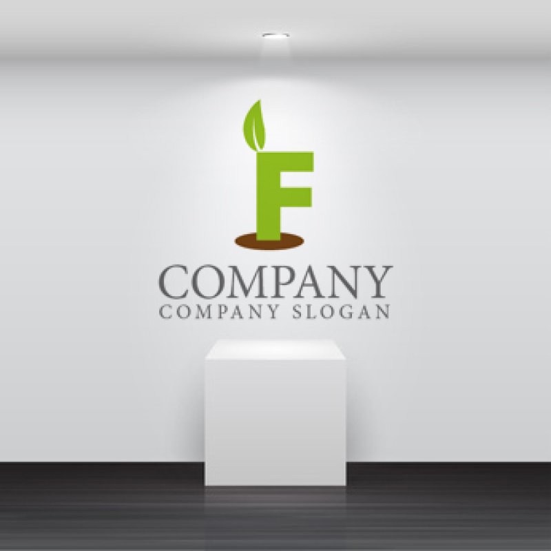 画像2: F・土・葉・アルファベットロゴ・マークデザイン871 (2)
