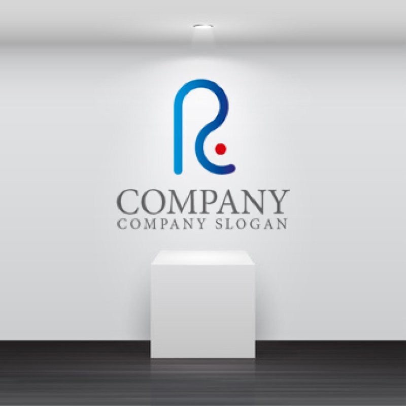 画像2: R・E・管・グラデーション・アルファベットロゴ・マークデザイン880 (2)