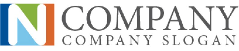 画像5: N・四角・上昇・色・アルファベットロゴ・マークデザイン910 (5)