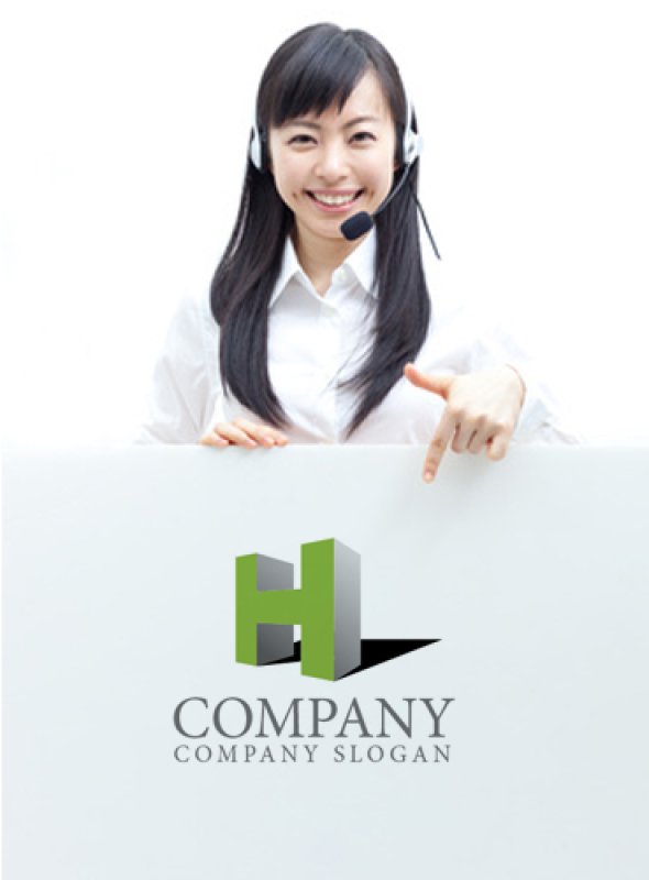 画像3: H・3D・建築・アルファベットロゴ・マークデザイン958 (3)