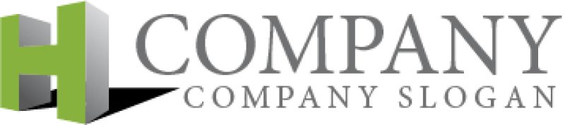 画像5: H・3D・建築・アルファベットロゴ・マークデザイン958 (5)