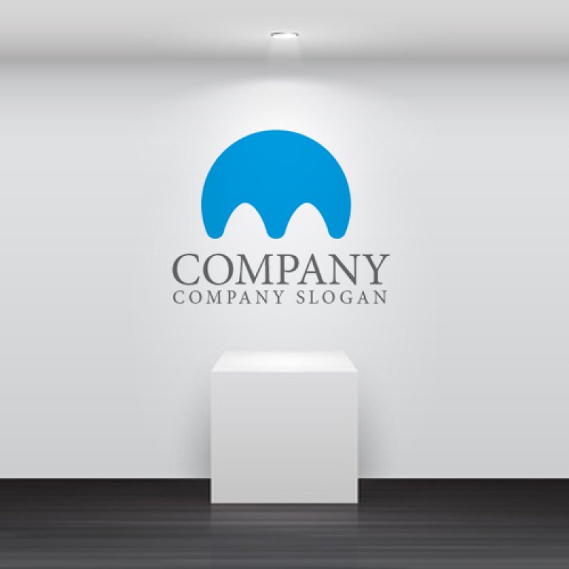 画像2: M・鼻・輪・トンネル・アルファベットロゴ・マークデザイン983 (2)