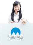 画像3: M・鼻・輪・トンネル・アルファベットロゴ・マークデザイン983 (3)