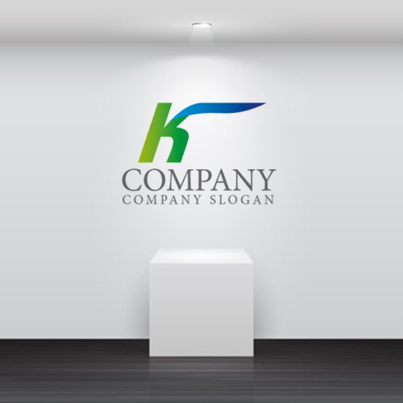 画像2: K・風・前進・アルファベットロゴ・マークデザイン998 (2)