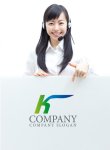 画像3: K・風・前進・アルファベットロゴ・マークデザイン998 (3)