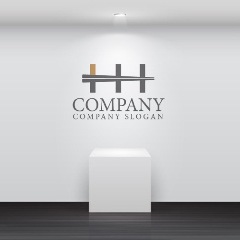 画像4: 箸・H・アルファベット・ロゴ・マークデザイン120 (4)