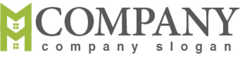 画像5: 家・M・二階・窓・アルファベット・ロゴ・マークデザイン654 (5)