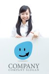 画像2: 矢印・顔・かわいい・ロゴ・マークデザイン016 (2)