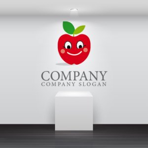 画像5: リンゴ・かわいい・ロゴ・マークデザイン018