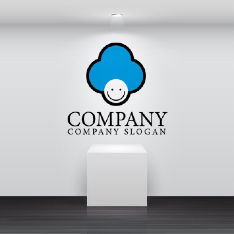 画像2: 顔・雲・かわいい・ロゴ・マークデザイン029 (2)