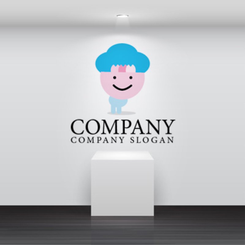 画像2: キャラ・花びら・雲・かわいい・ロゴ・マークデザイン032 (2)