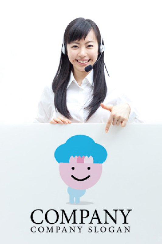 画像3: キャラ・花びら・雲・かわいい・ロゴ・マークデザイン032 (3)