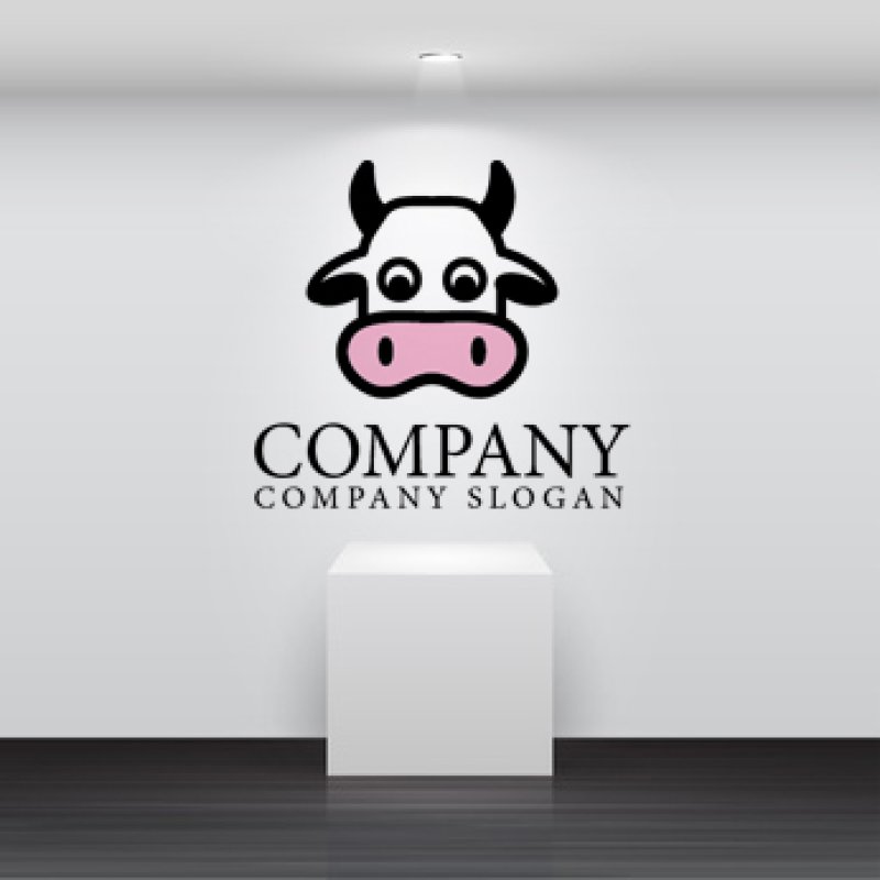 画像2: うし・キャラクター・かわいい・ロゴ・マークデザイン036 (2)