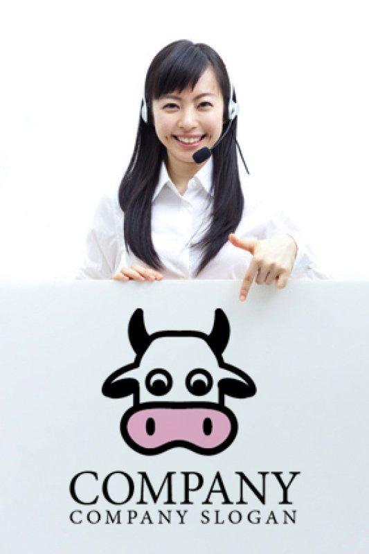 画像3: うし・キャラクター・かわいい・ロゴ・マークデザイン036 (3)