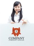 画像3: クマ・ぬいぐるみ・かわいい・笑顔・ロゴ・マークデザイン053 (3)