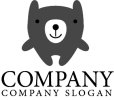 画像4: クマ・ぬいぐるみ・かわいい・笑顔・ロゴ・マークデザイン053 (4)