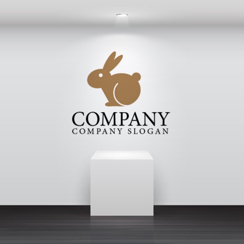 画像2: うさぎ・耳・動物・かわいい・ロゴ・マークデザイン054 (2)