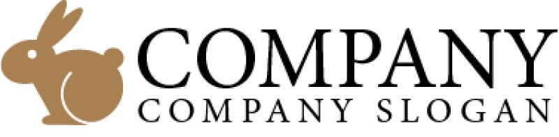 画像5: うさぎ・耳・動物・かわいい・ロゴ・マークデザイン054 (5)