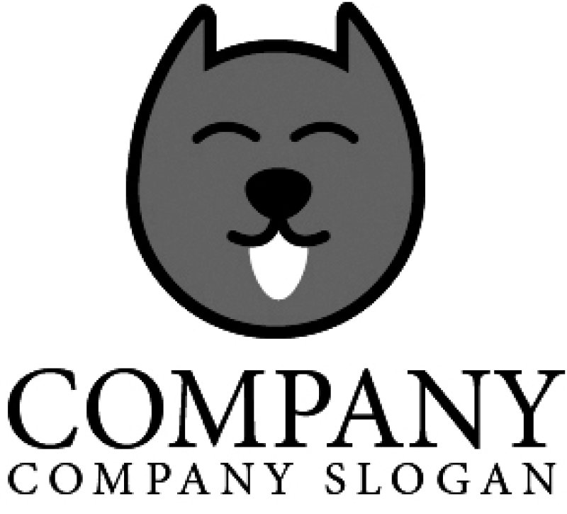 画像4: 犬・舌・笑顔・動物・かわいい・ロゴ・マークデザイン055 (4)