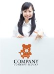 画像3: クマ・ぬいぐるみ・かわいい・おもちゃ・動物・ロゴ・マークデザイン057 (3)