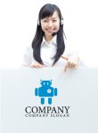 画像3: ロボット・勲章・かわいい・キャラ・ロゴ・マークデザイン059 (3)