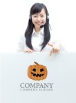 画像3: かぼちゃ・ハロウィン・かわいい・キャラ・ロゴ・マークデザイン064 (3)