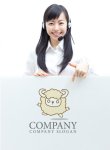 画像3: 羊・つの・雲・かわいい・キャラ・ロゴ・マークデザイン069 (3)