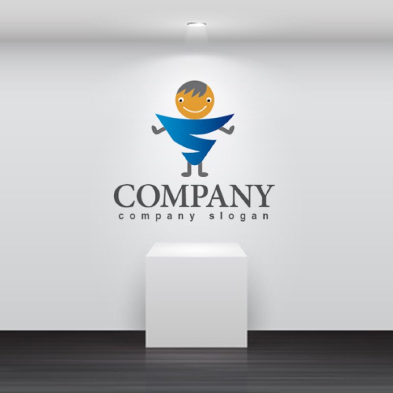 画像2: S・ドリル・かわいい・キャラ・ロゴ・マークデザイン075 (2)