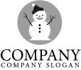 画像4: 雪だるま・帽子・かわいい・キャラ・ロゴ・マークデザイン076 (4)