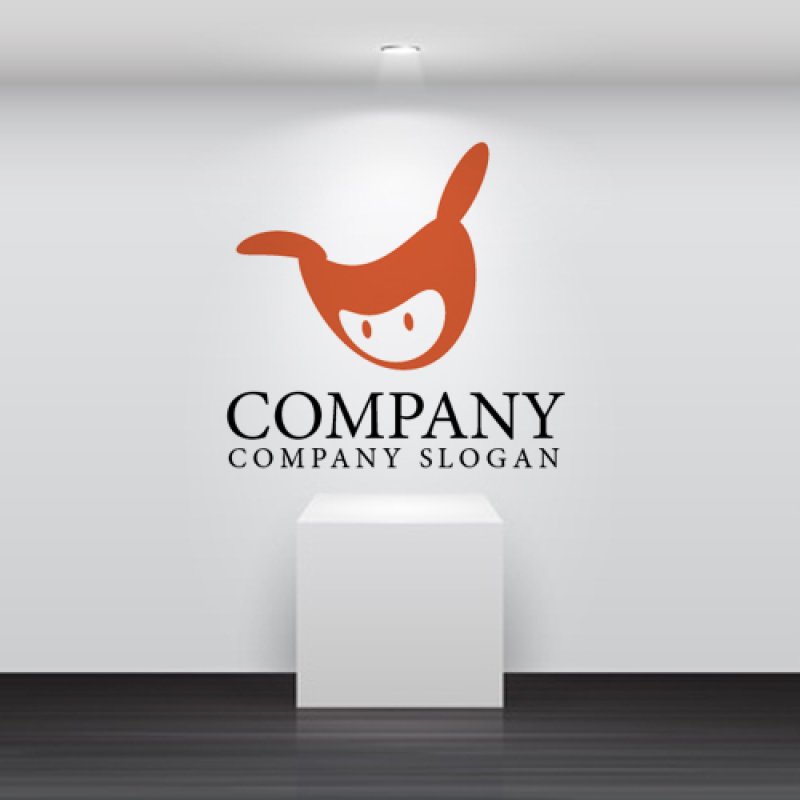 画像2: 顔・りんご・うさぎ・かわいい・ロゴ・マークデザイン077 (2)