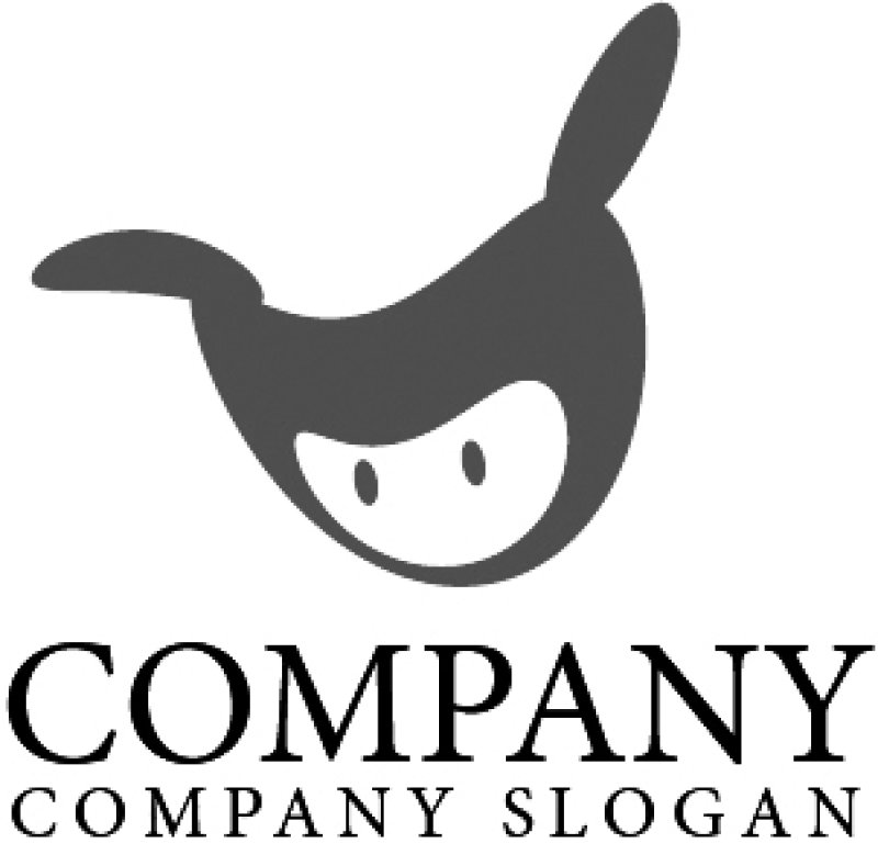 画像4: 顔・りんご・うさぎ・かわいい・ロゴ・マークデザイン077 (4)