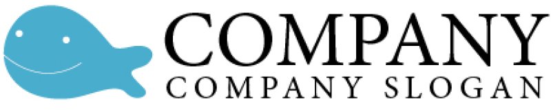 画像5: 顔・クジラ・魚・かわいい・キャラ・ロゴ・マークデザイン079 (5)