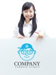 画像3: 顔・帽子・メガネ・かわいい・キャラ・ロゴ・マークデザイン090 (3)