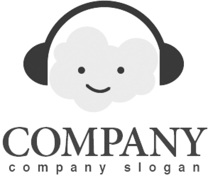 画像4: 顔・雲・ヘッドフォン・かわいい・キャラ・ロゴ・マークデザイン091 (4)