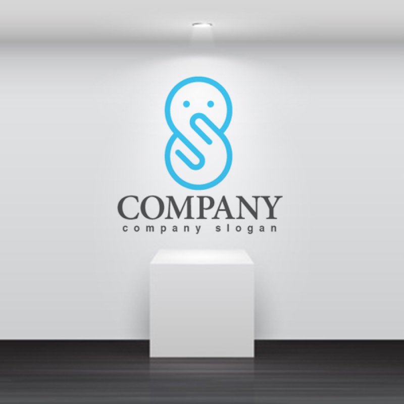 画像2: 雪だるま・oh・S・かわいい・キャラ・ロゴ・マークデザイン092 (2)