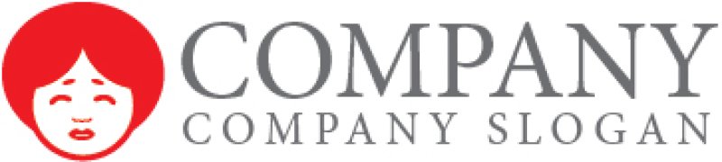 画像6: 女将・顔・キャラ・かわいい・ロゴ・マークデザイン097 (6)