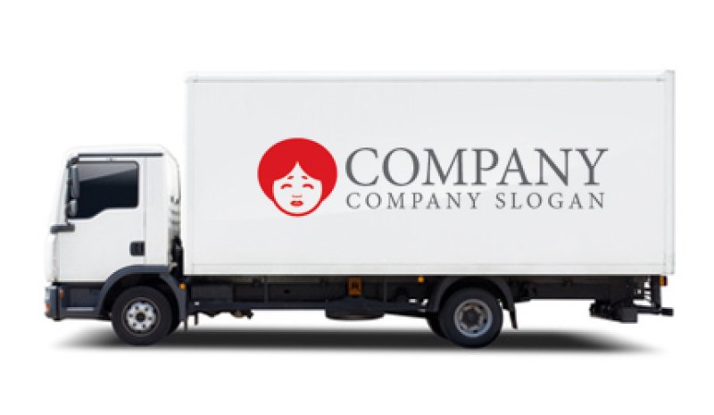 画像7: 女将・顔・キャラ・かわいい・ロゴ・マークデザイン097 (7)