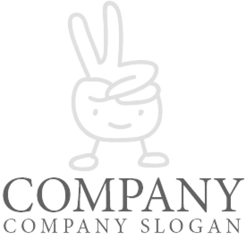 画像6: 手・ピース・顔・キャラ・ロゴ・マークデザイン104 (6)