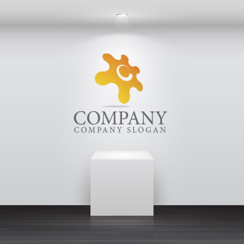 画像2: 歯車・回転・グラデーション・ロゴ・マークデザイン063 (2)