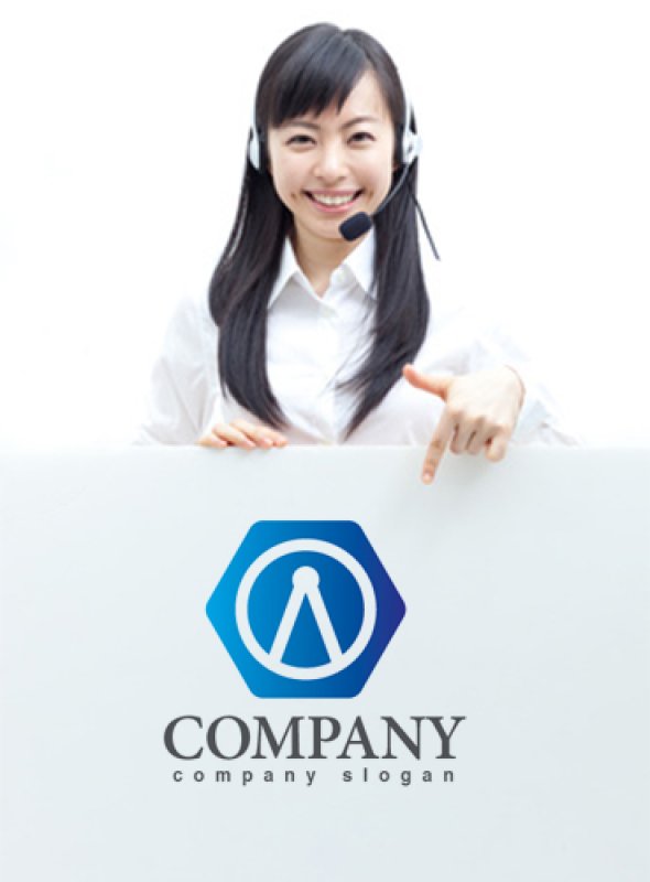 画像3: 六角形・コンパス・ナット・ロゴ・マークデザイン074 (3)