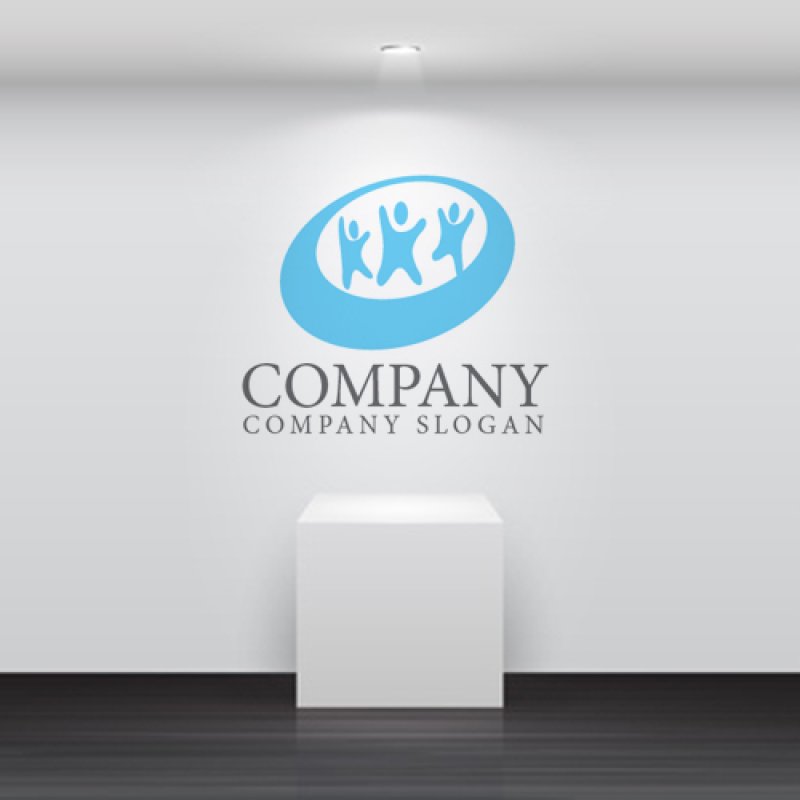 画像5: 人・輪・楕円・グループ・ロゴ・マークデザイン1228 (5)