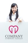 画像3: ハート・丸・動きロゴ・マークデザイン152 (3)